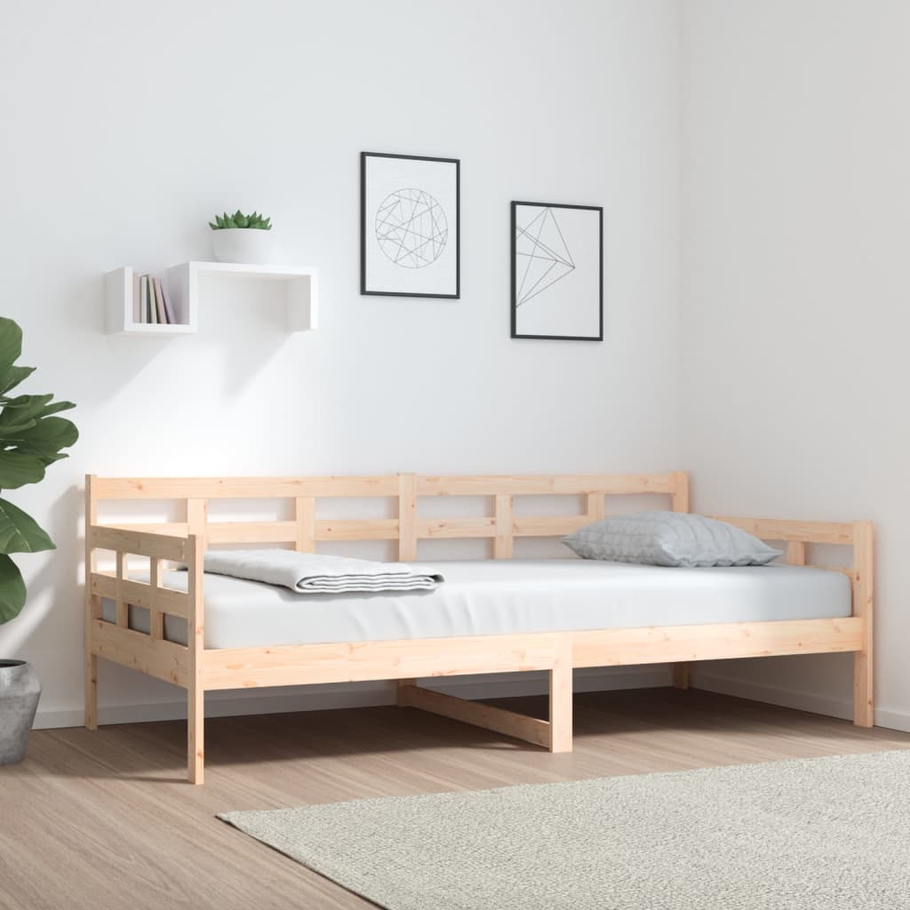 vidaXL Day Bed Solid Wood Pine 90x190 cm