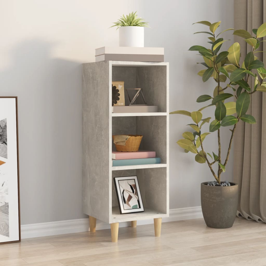 vidaXL Sideboard Concrete Grey 34.5x32.5x90 cm Engineered Wood