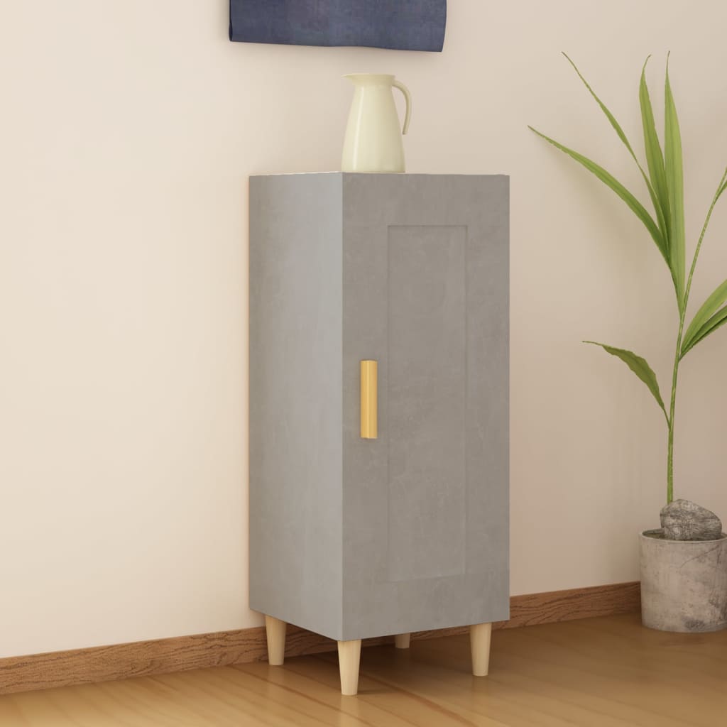 vidaXL Sideboard Concrete Grey 34.5x34x90 cm Engineered Wood