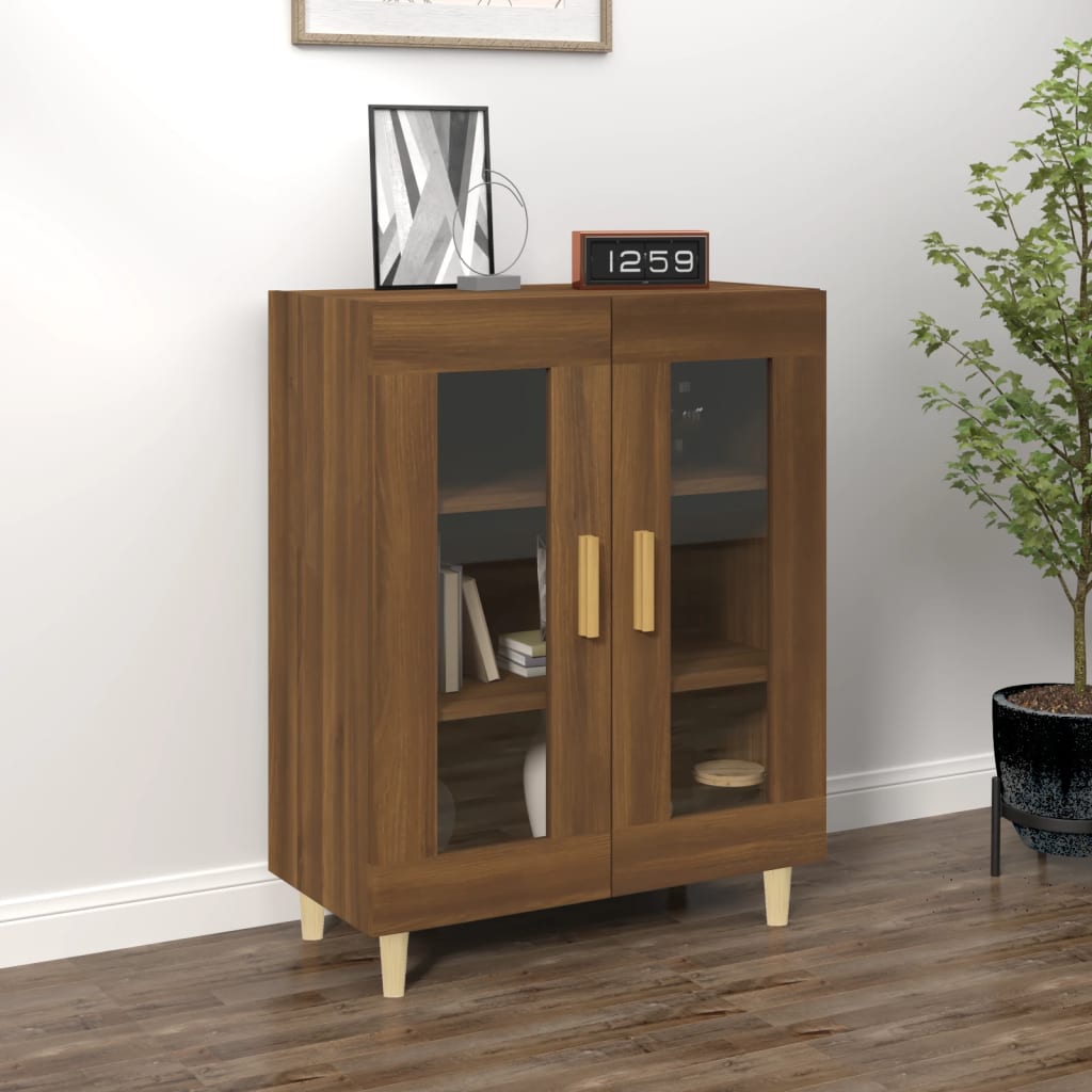 vidaXL Sideboard Brown Oak 69.5x34x90 cm Engineered Wood