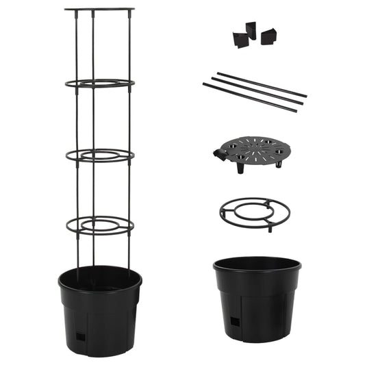 vidaXL Tomato Grower Anthracite Ì÷29.5x115 cm Polypropylene