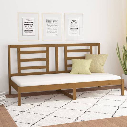 vidaXL Day Bed Honey Brown 90x200 cm Solid Wood Pine