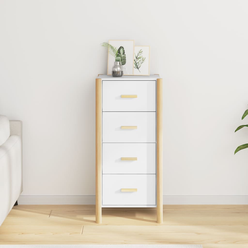 vidaXL Highboard White 42x38x90 cm Engineered Wood