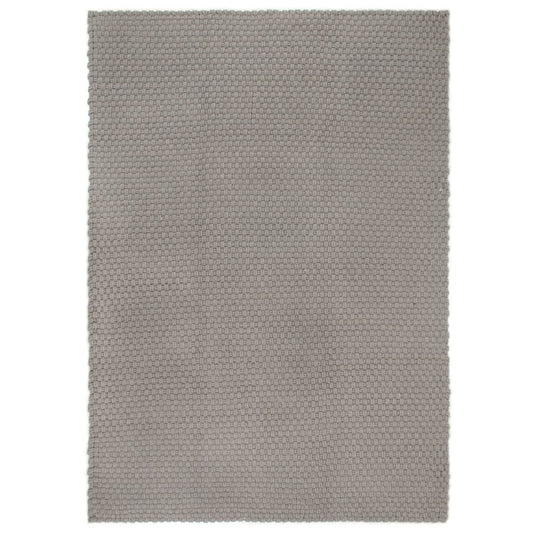vidaXL Rug Rectangular Grey 80x160 cm Cotton