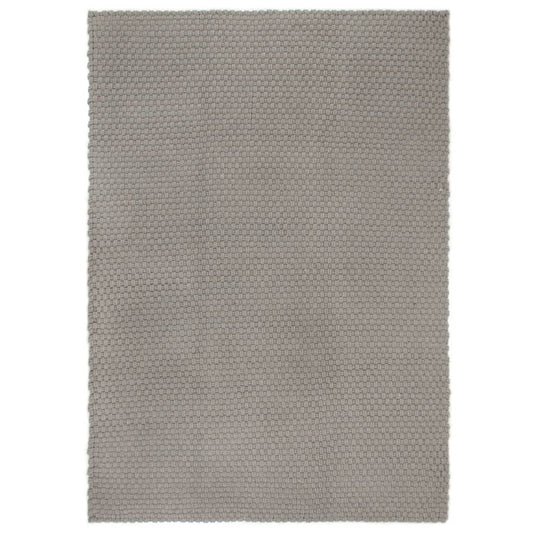 vidaXL Rug Rectangular Grey 200x300 cm Cotton