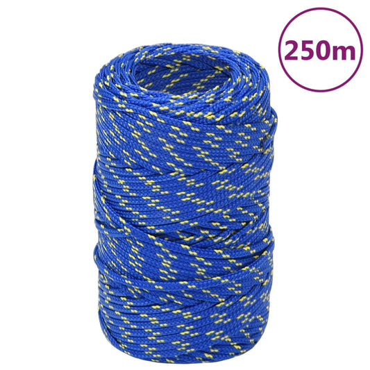 vidaXL Boat Rope Blue 2 mm 250 m Polypropylene
