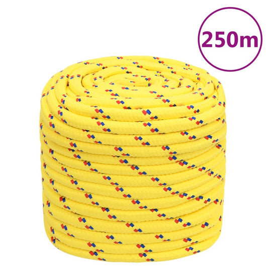 vidaXL Boat Rope Yellow 16 mm 250 m Polypropylene