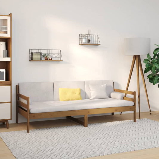 vidaXL Day Bed Honey Brown 90x190 cm Solid Wood Pine