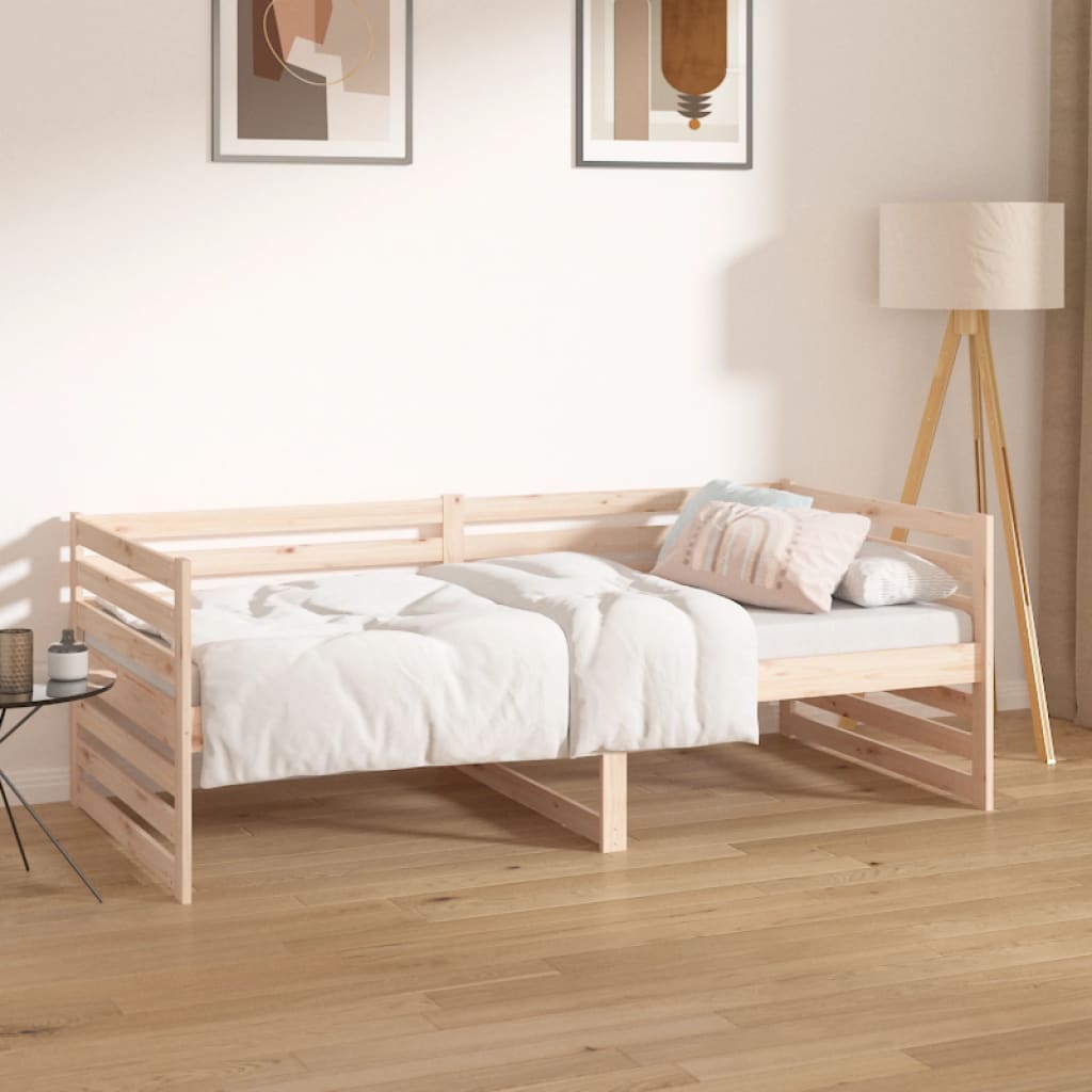 vidaXL Day Bed 90x190 cm Solid Wood Pine