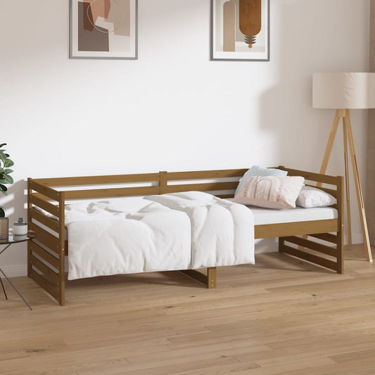 vidaXL Day Bed Honey Brown 80x200 cm Solid Wood Pine