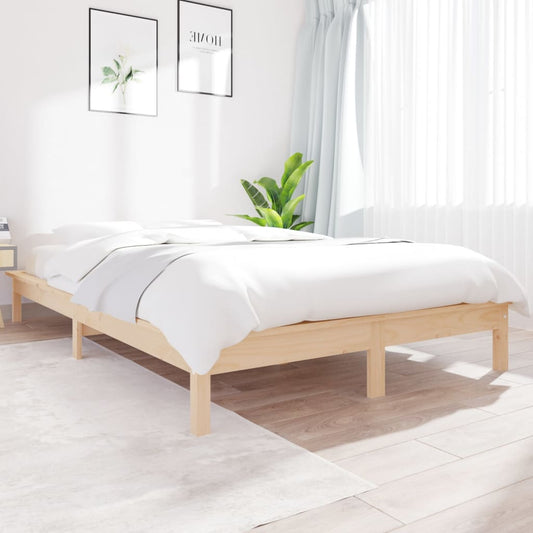 vidaXL Bed Frame 160x200 cm Solid Wood Pine