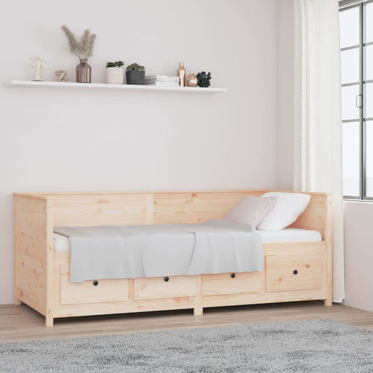 vidaXL Day Bed 90x200 cm Solid Wood Pine