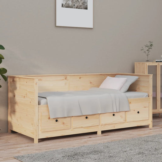vidaXL Day Bed 90x190 cm Solid Wood Pine