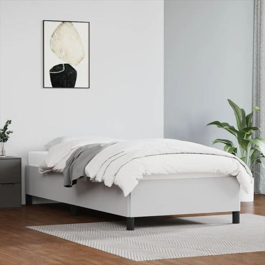 vidaXL Bed Frame White 90x190 cm Single Faux Leather