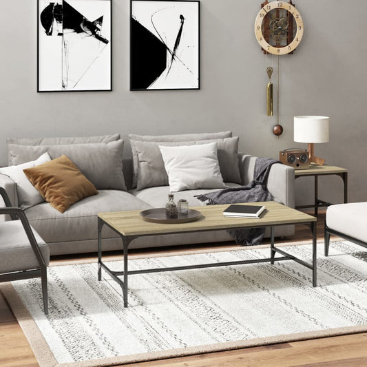 vidaXL Coffee Table Sonoma Oak 80x50x35 cm Engineered Wood