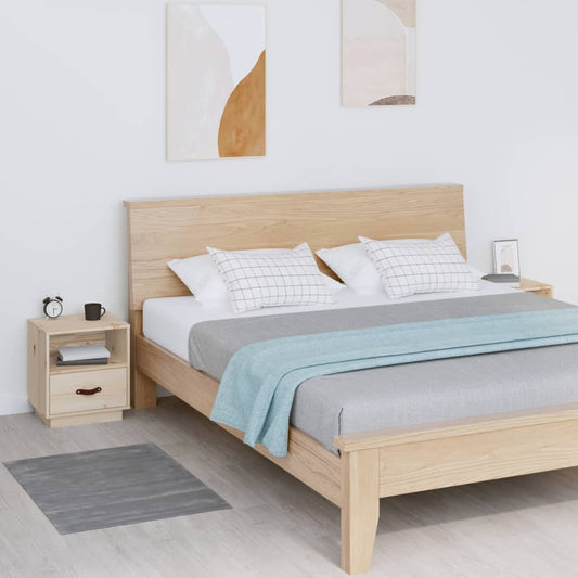 vidaXL Bedside Cabinets 2 pcs 40x34x45 cm Solid Wood Pine