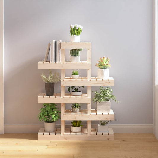 vidaXL Plant Stand 85x25x109.5 cm Solid Wood Pine