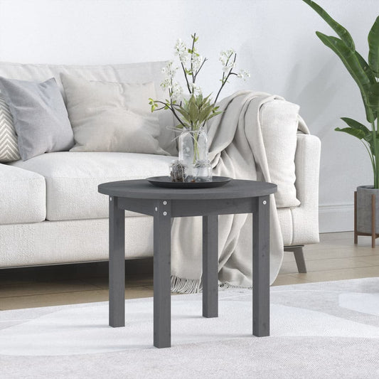 vidaXL Coffee Table Grey Ì÷ 55x45 cm Solid Wood Pine