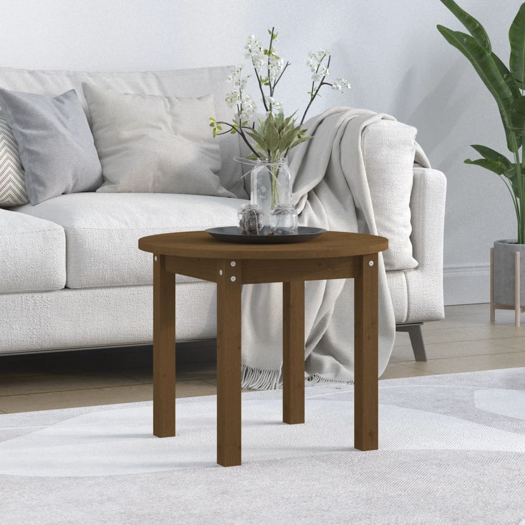 vidaXL Coffee Table Honey Brown Ì÷ 55x45 cm Solid Wood Pine