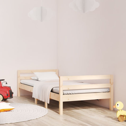 vidaXL Bed Frame 80x200 cm Solid Wood Pine
