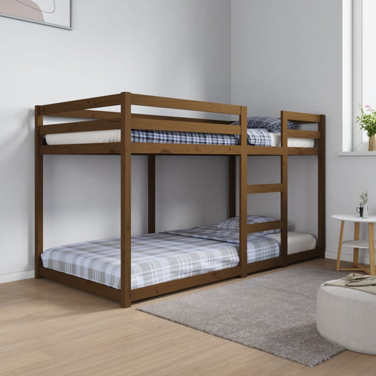 vidaXL Bunk Bed Honey Brown 90x190 cm Solid Wood Pine
