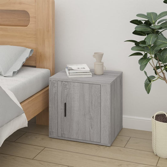 vidaXL Bedside Cabinet Grey Sonoma 50x39x47 cm