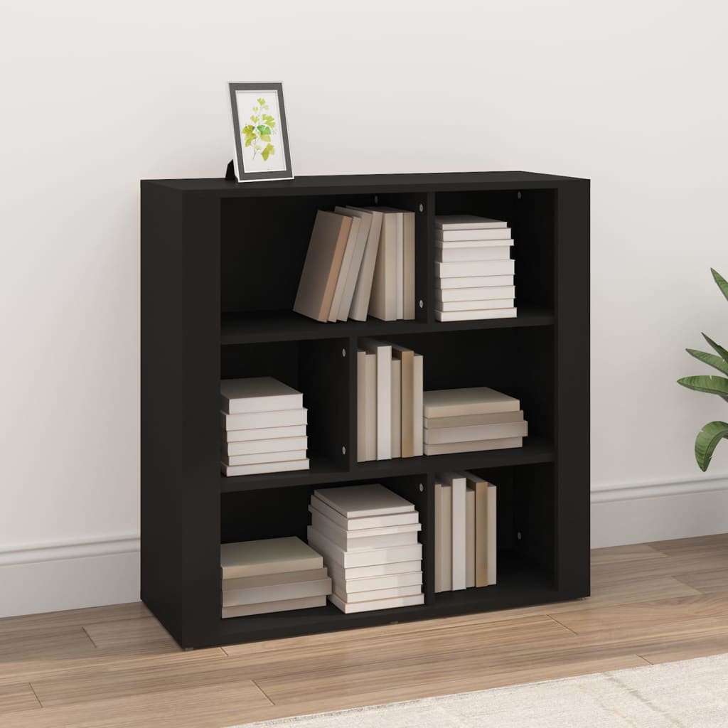 vidaXL Sideboard Black 80x30x80 cm Engineered Wood