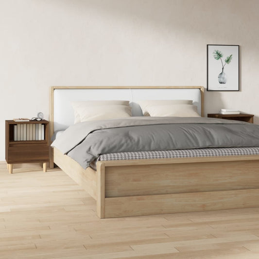 vidaXL Bedside Cabinets 2 pcs Brown Oak 40x35x50 cm