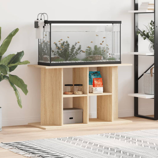 vidaXL Aquarium Stand Sonoma Oak 100x40x60 cm Engineered Wood