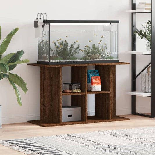 vidaXL Aquarium Stand Brown Oak 100x40x60 cm Engineered Wood