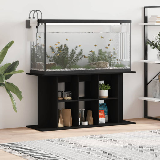 vidaXL Aquarium Stand Black 120x40x60 cm Engineered Wood