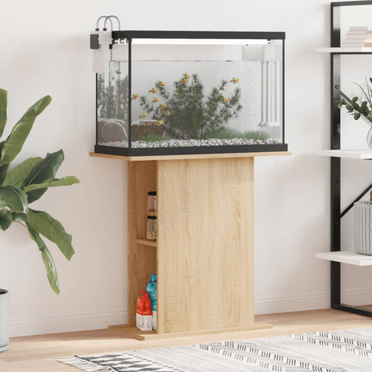 vidaXL Aquarium Stand Sonoma Oak 36x75x72.5 cm Engineered Wood