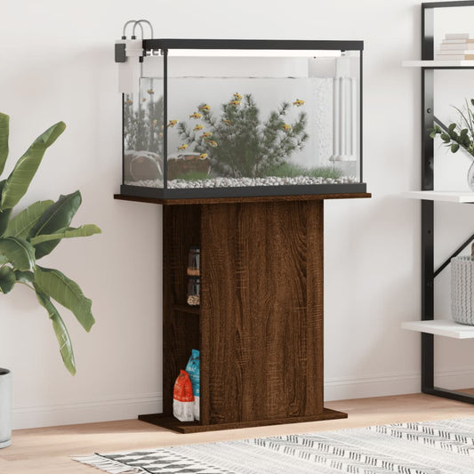 vidaXL Aquarium Stand Brown Oak 36x75x72.5 cm Engineered Wood