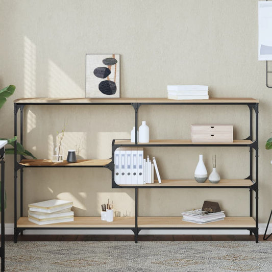 vidaXL Console Table Sonoma Oak 160x32x95 cm Engineered Wood