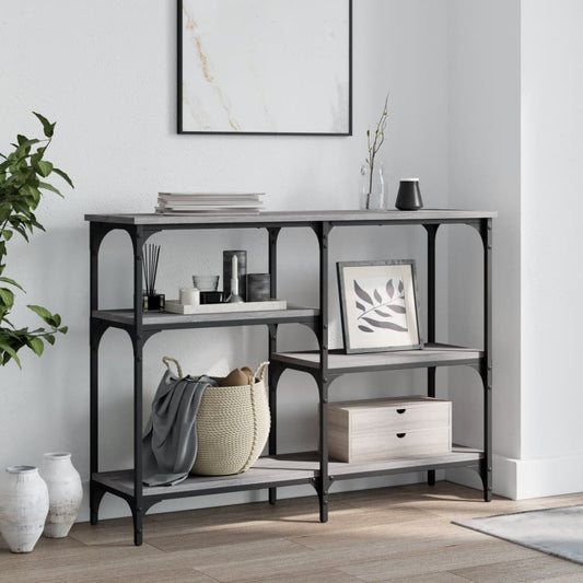vidaXL Console Table Grey Sonoma 102x29x75 cm Engineered Wood
