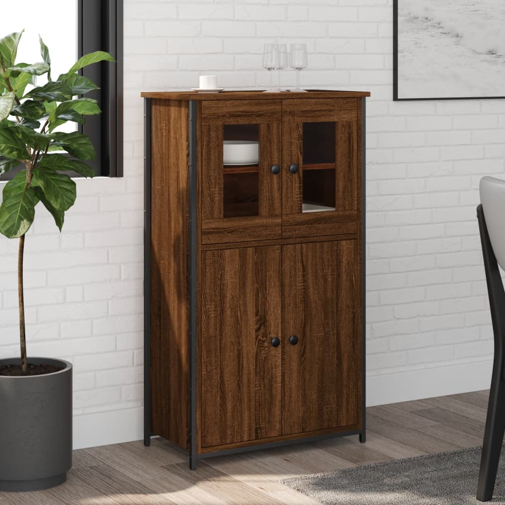vidaXL Highboard Brown Oak 62x32x106.5 cm Engineered Wood