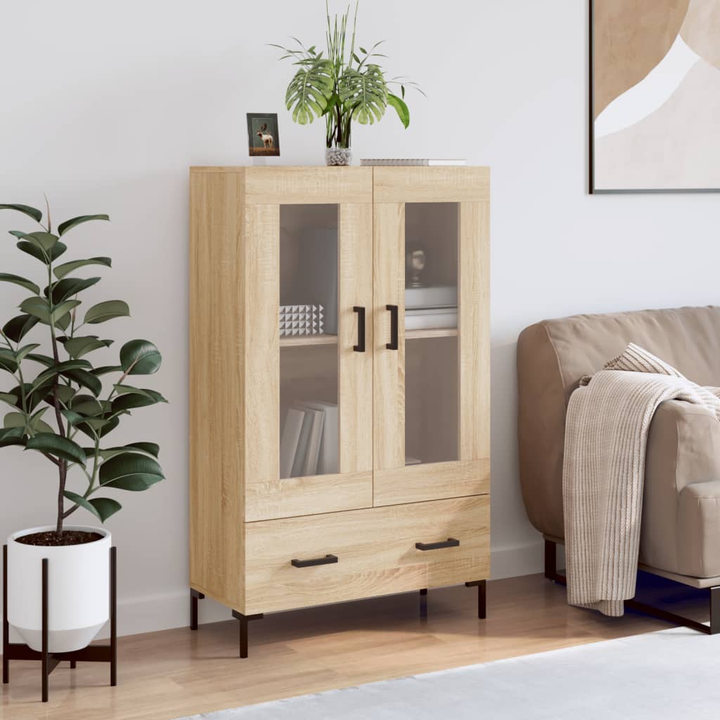 vidaXL Highboard Sonoma Oak 69.5x31x115 cm Engineered Wood