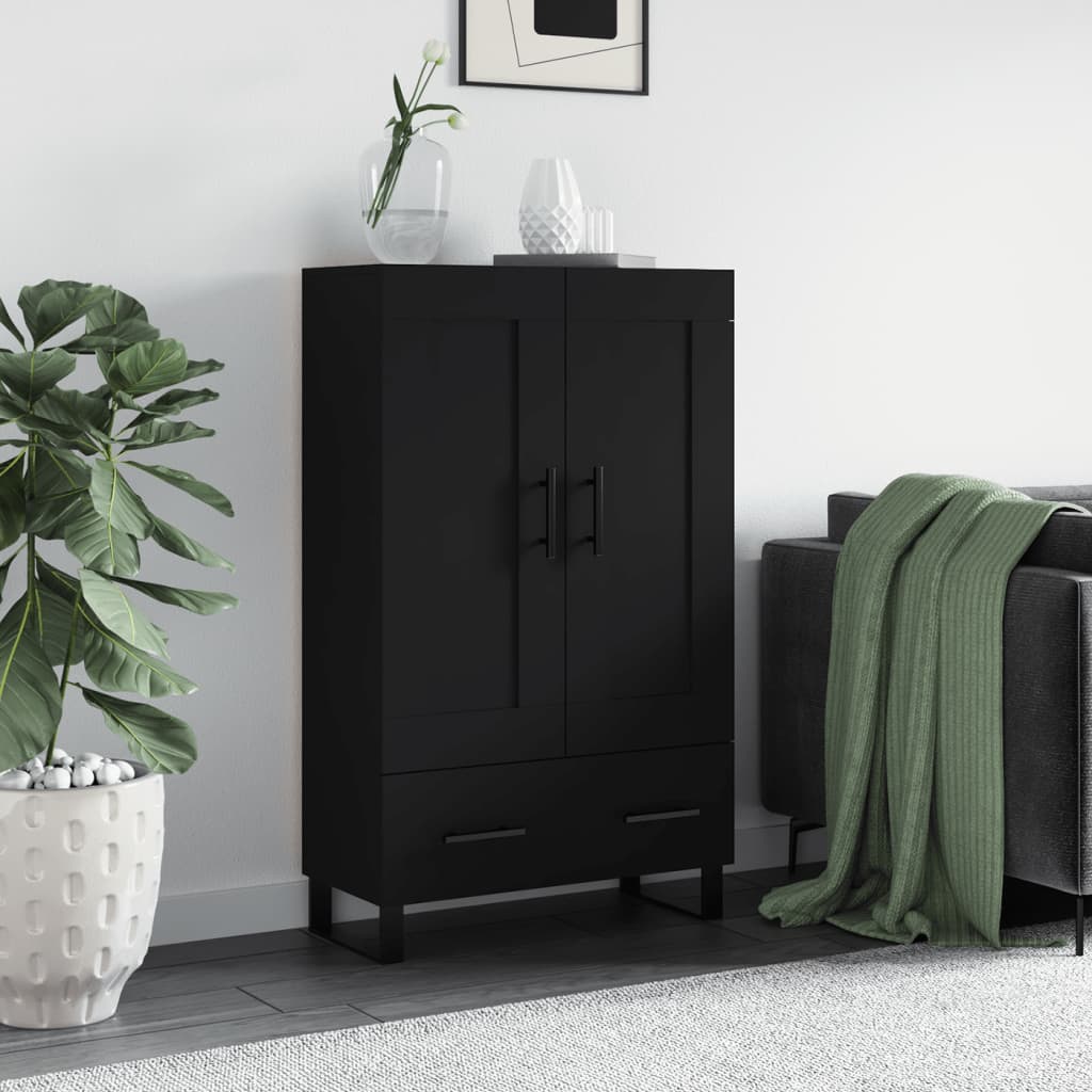 vidaXL Highboard Black 69.5x31x115 cm Engineered Wood