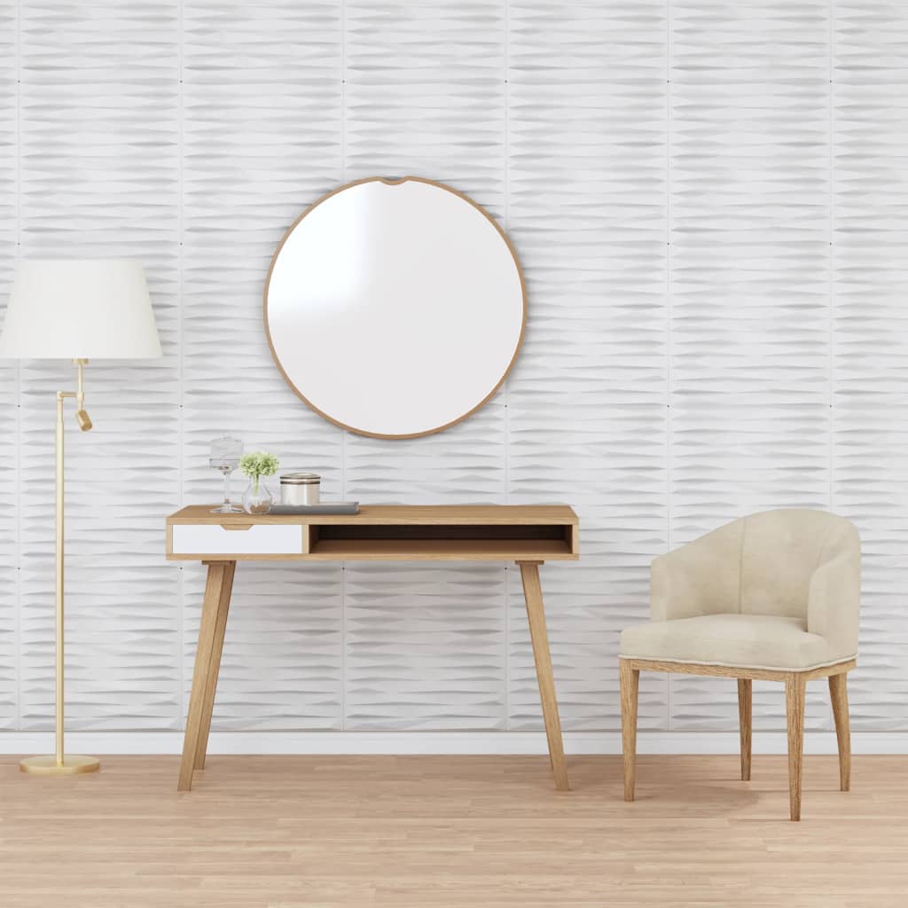 vidaXL Wall Panels 12 pcs White 50x50 cm EPS 3 må_ Stone