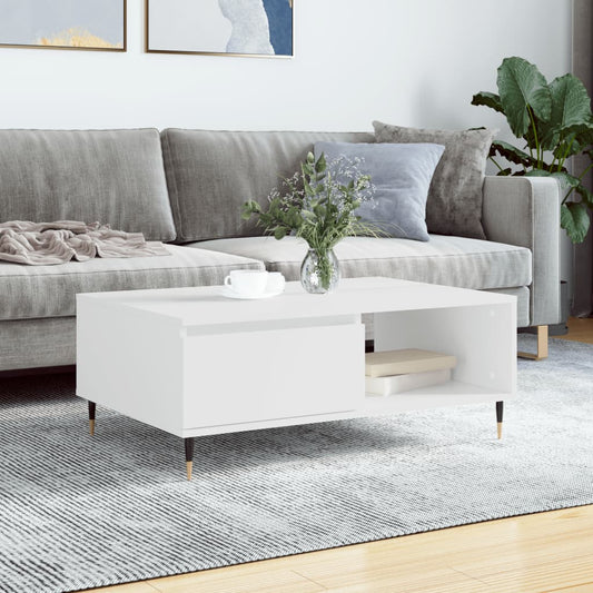 vidaXL Coffee Table White 90x60x35 cm Engineered Wood