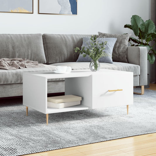 vidaXL Coffee Table White 90x50x40 cm Engineered Wood