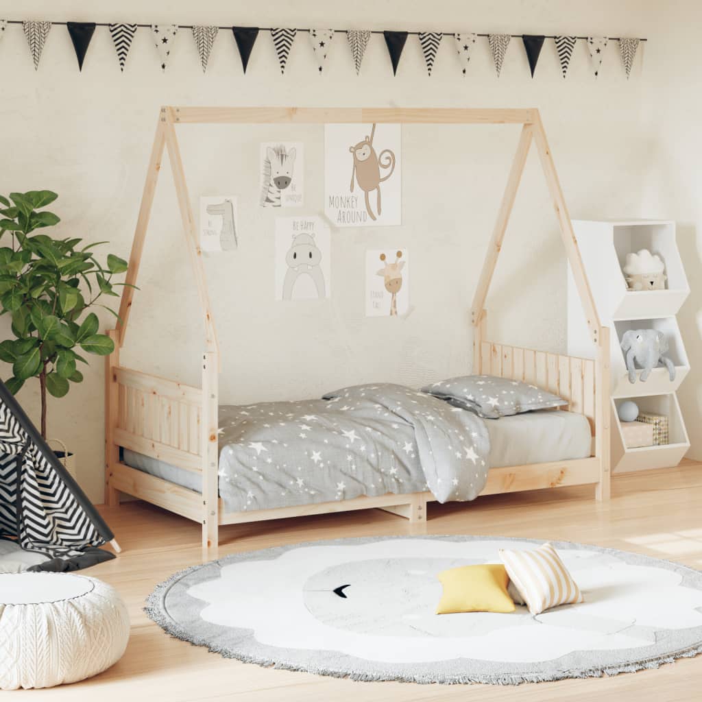 vidaXL Kids Bed Frame 80x160 cm Solid Wood Pine