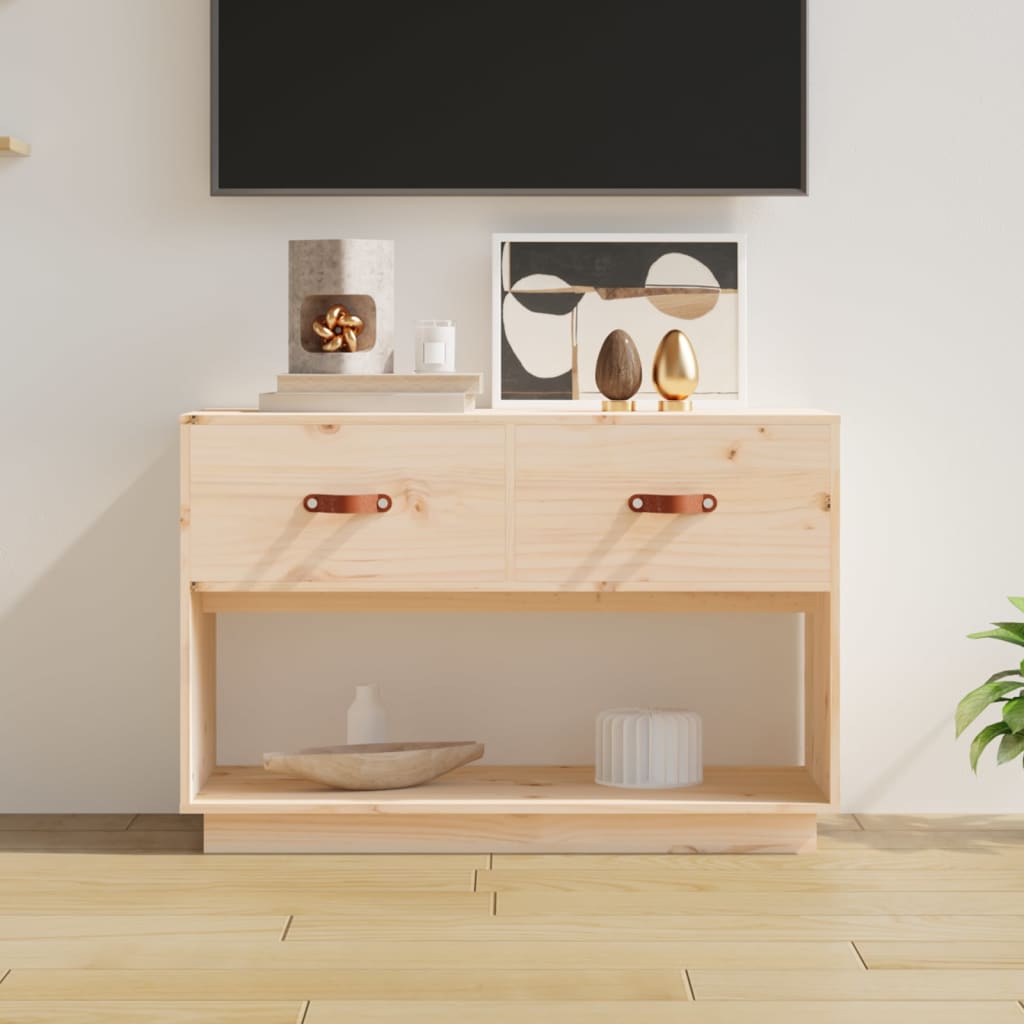 vidaXL TV Cabinet 90x40x60 cm Solid Wood Pine