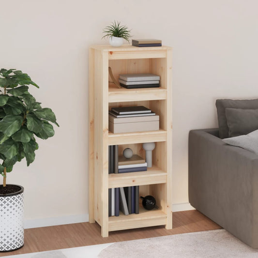 vidaXL Book Cabinet 50x35x125.5 cm Solid Wood Pine