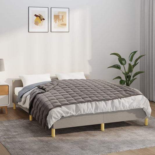 vidaXL Weighted Blanket Grey 120x180 cm 5 kg Fabric