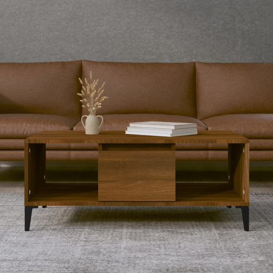 vidaXL Coffee Table Brown Oak 90x50x36.5 cm Engineered Wood