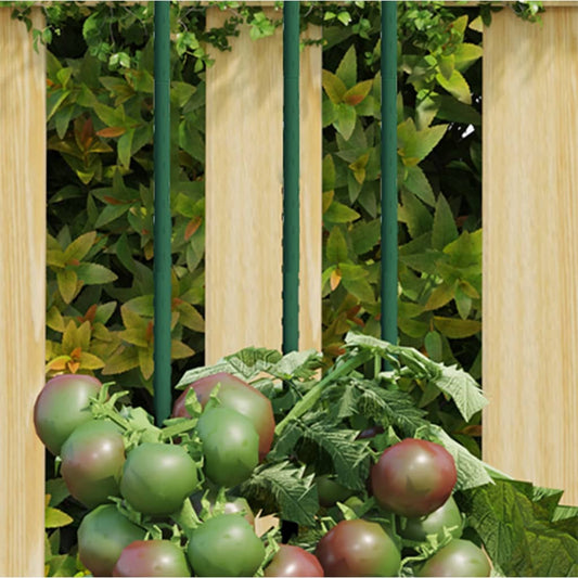 vidaXL Garden Plant Stakes 30 pcs Green 180 cm Steel