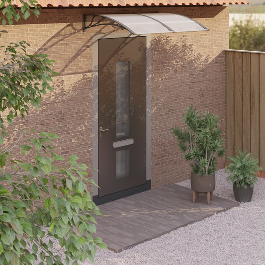 vidaXL Door Canopy Black 150x100 cm Polycarbonate