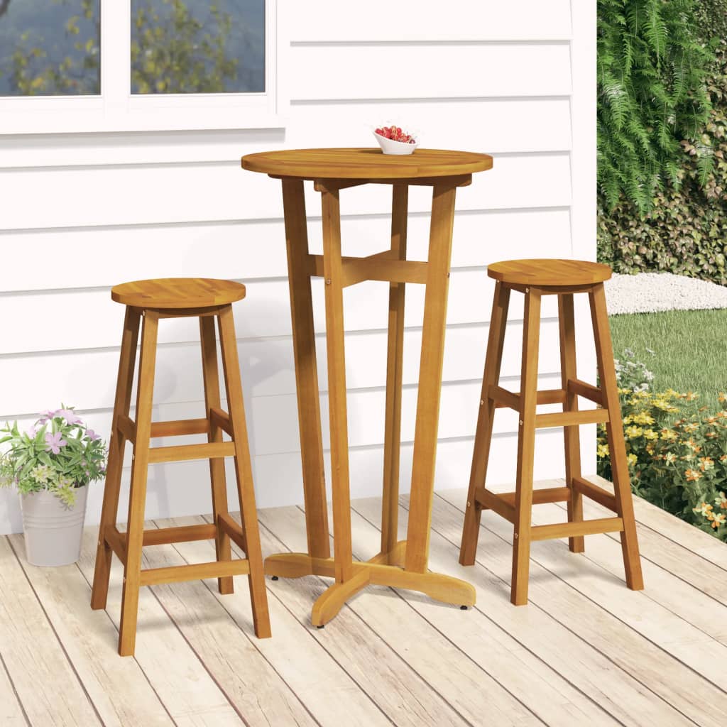 vidaXL Garden Bar Table Ì÷60x105 cm Solid Wood Acacia