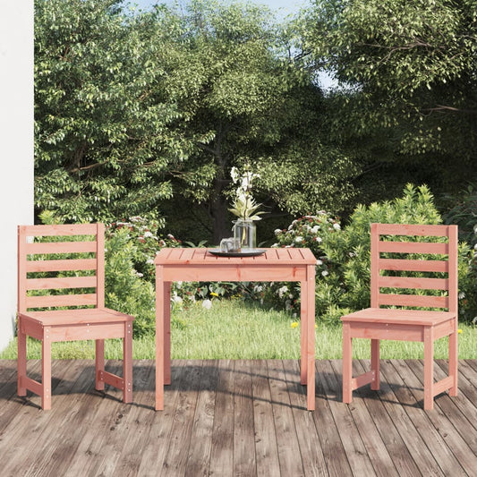 vidaXL 3 Piece Garden Bistro Set Solid Wood Douglas